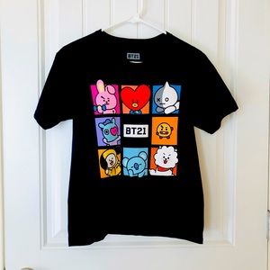 BT21 black shirt BTS kpop XS